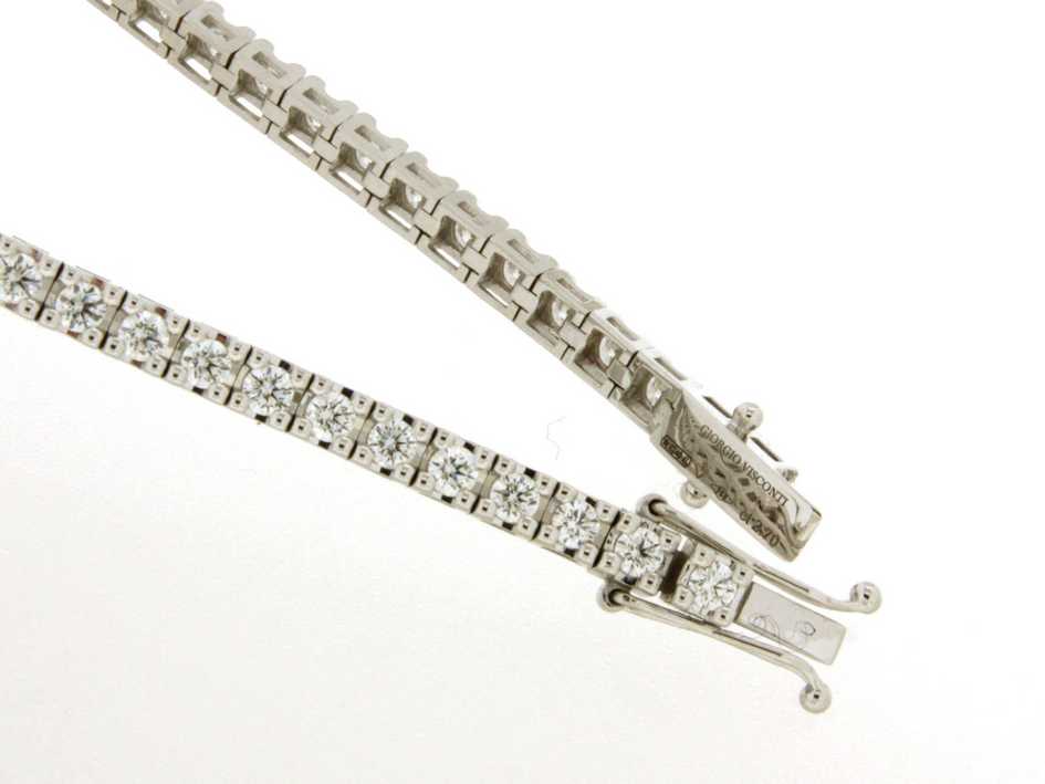 Prachtige witgouden tennisarmband met diamanten 2.60ct