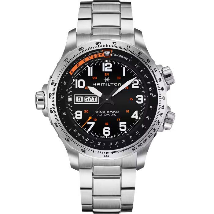Dit Hamilton horloge behoort tot de Hamilton Khaki Aviation collectie.
Referentienummer: H77755133
Calibre: H-30
