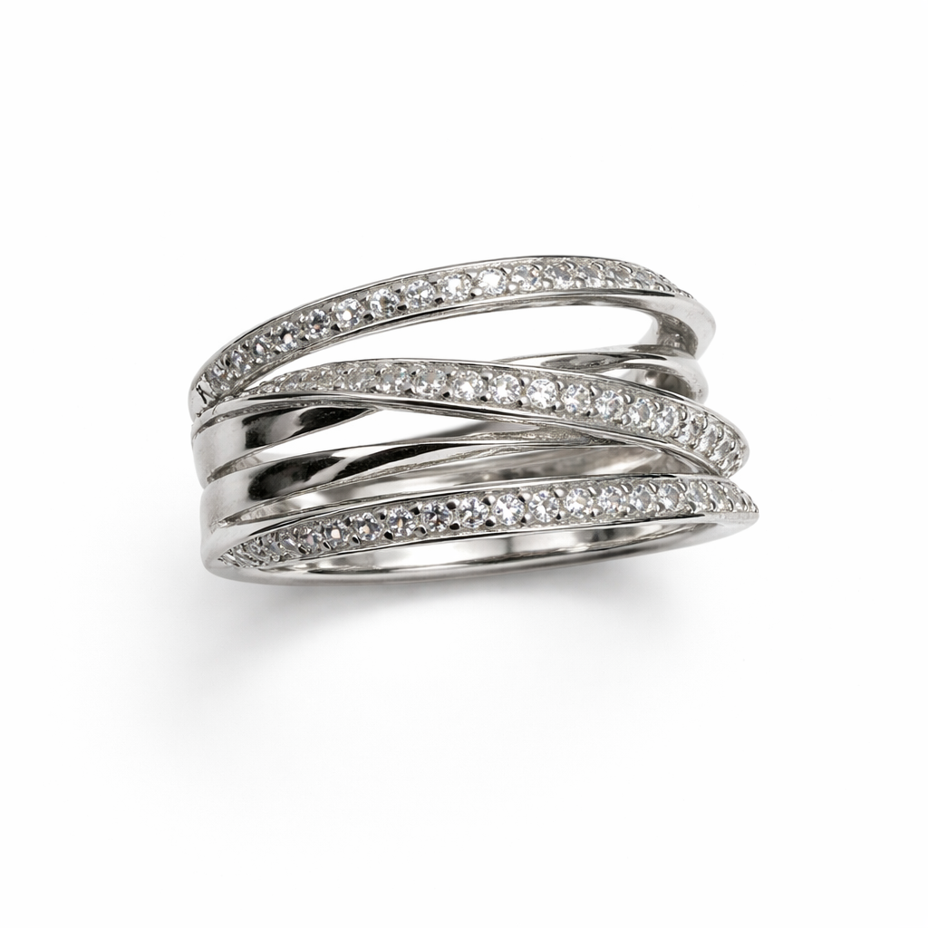 witgouden ring met zirkonia