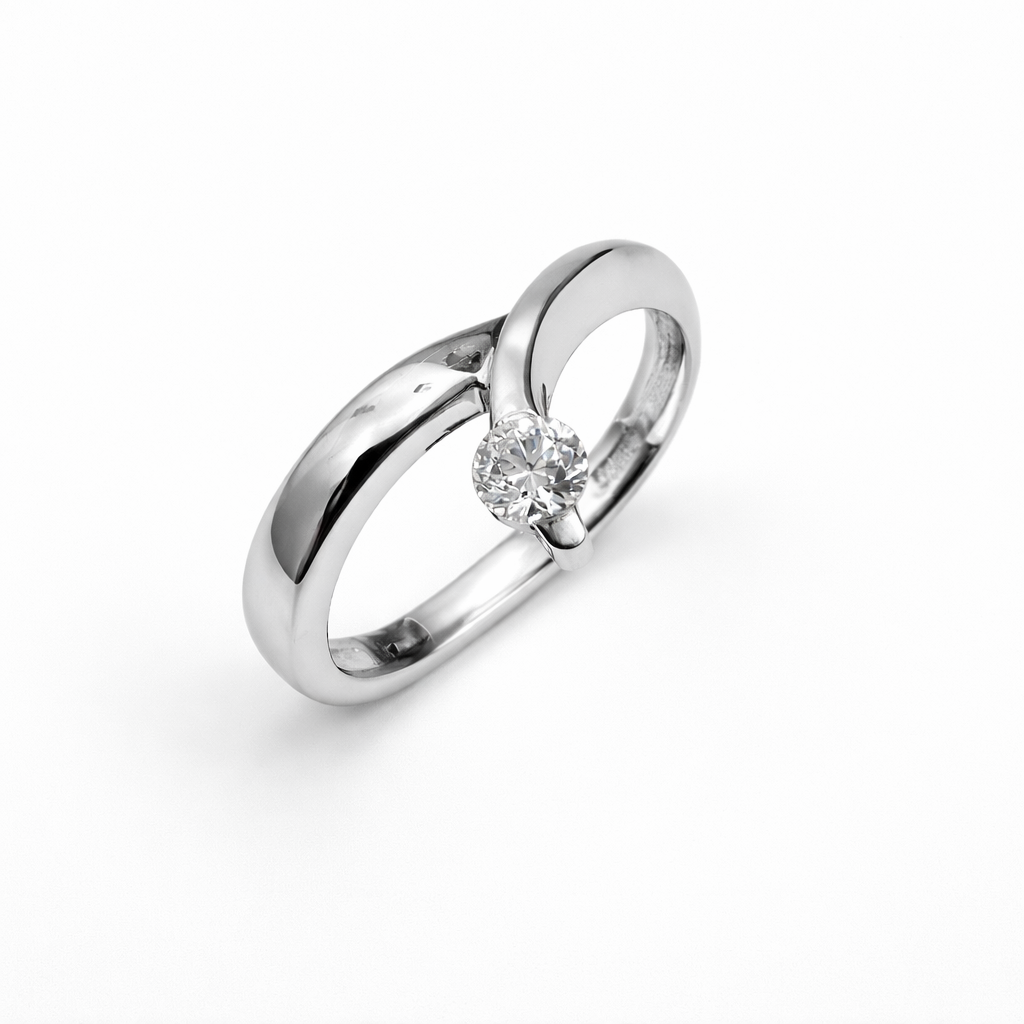 Witgouden ring met zirkonia EXC-RI224478