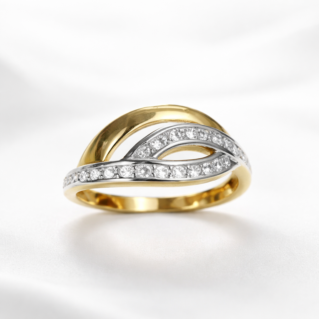 Fantasie ring met zirkonia