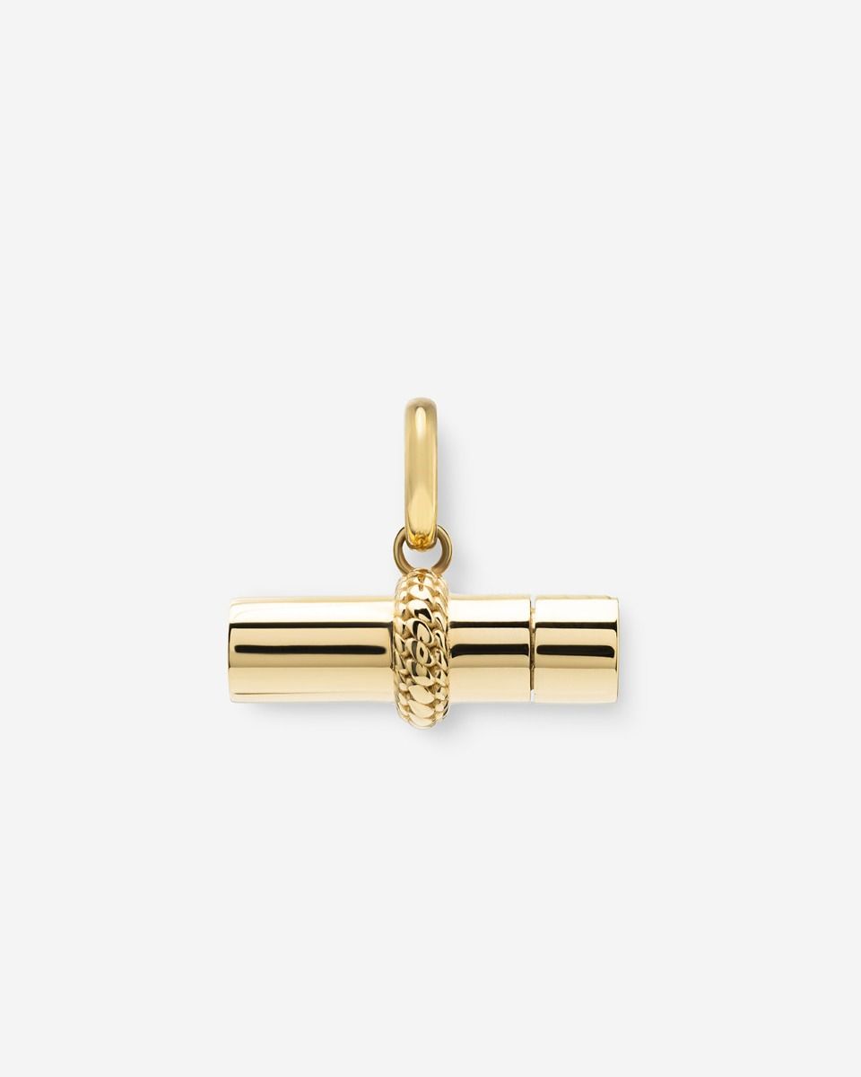 023GV one - Pendant Ben Locket Gold Vermeil