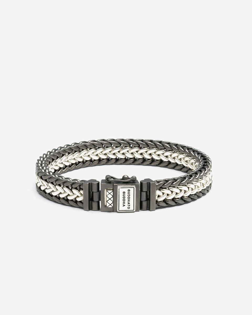 Julius Bracelet Black Rhodium Duotone Silver