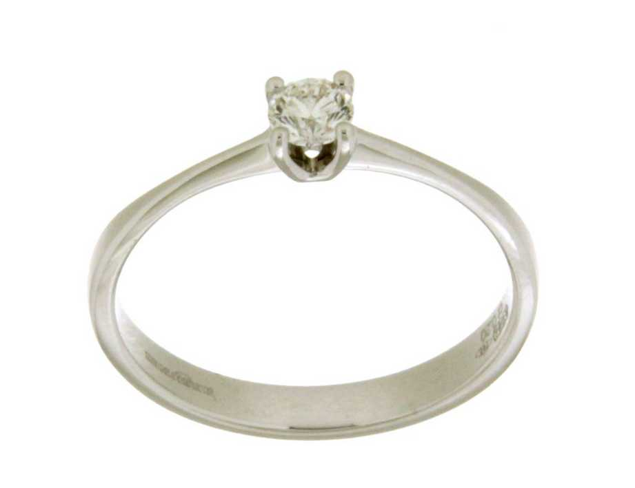 Prachtige witgouden ring met diamant 0.20ct