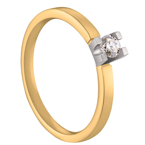 Aller Spanninga Solitairring 0.15ct