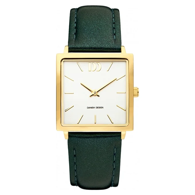 Originele horlogeband voor Danish Design horloge IV80Q1248. Het horlogebandje heeft een rechte aanzet, waardoor hij ook passend is aan andere horloges. Deze horlogeband is gemaakt van groen glimmend leer en wordt geleverd incl. sluiting.
