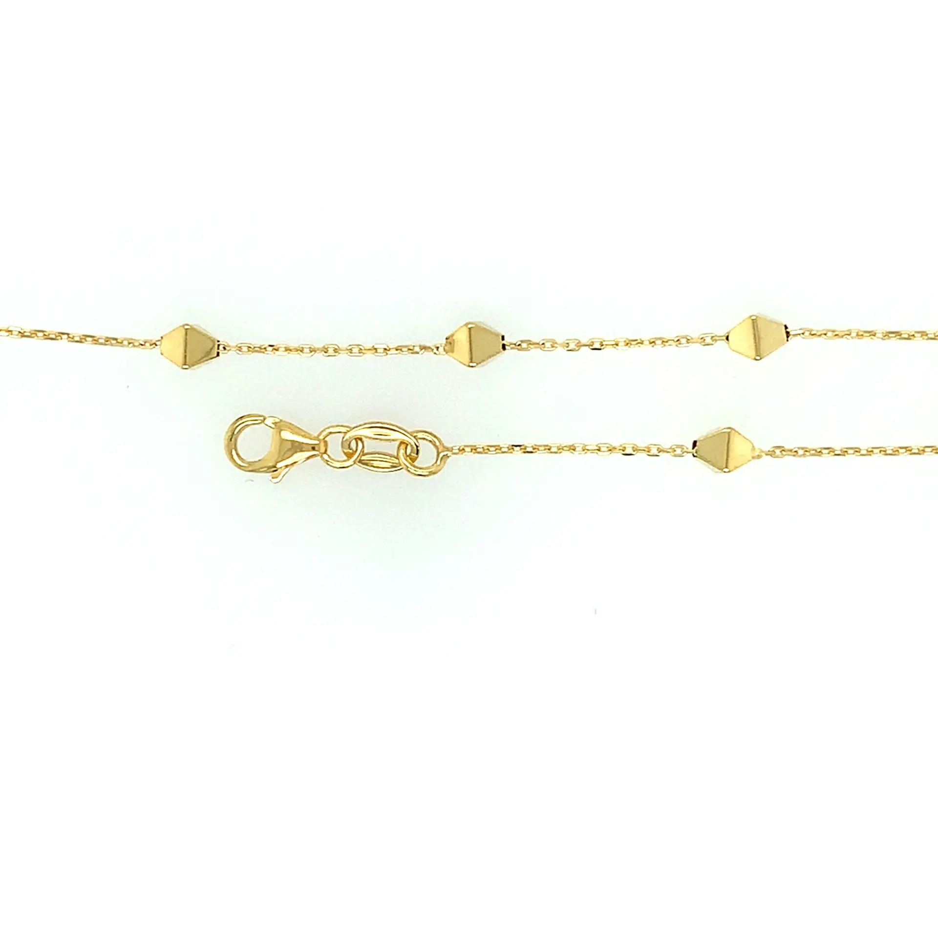 GEELGOUDEN ARMBAND 19CM