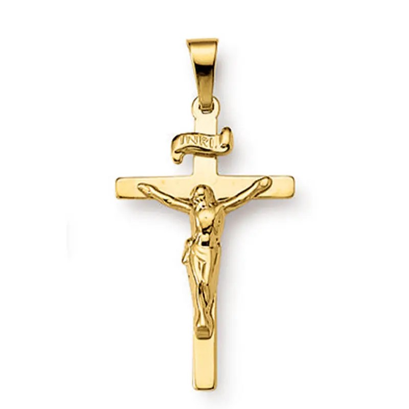 GEELGOUDEN HANGER KRUIS