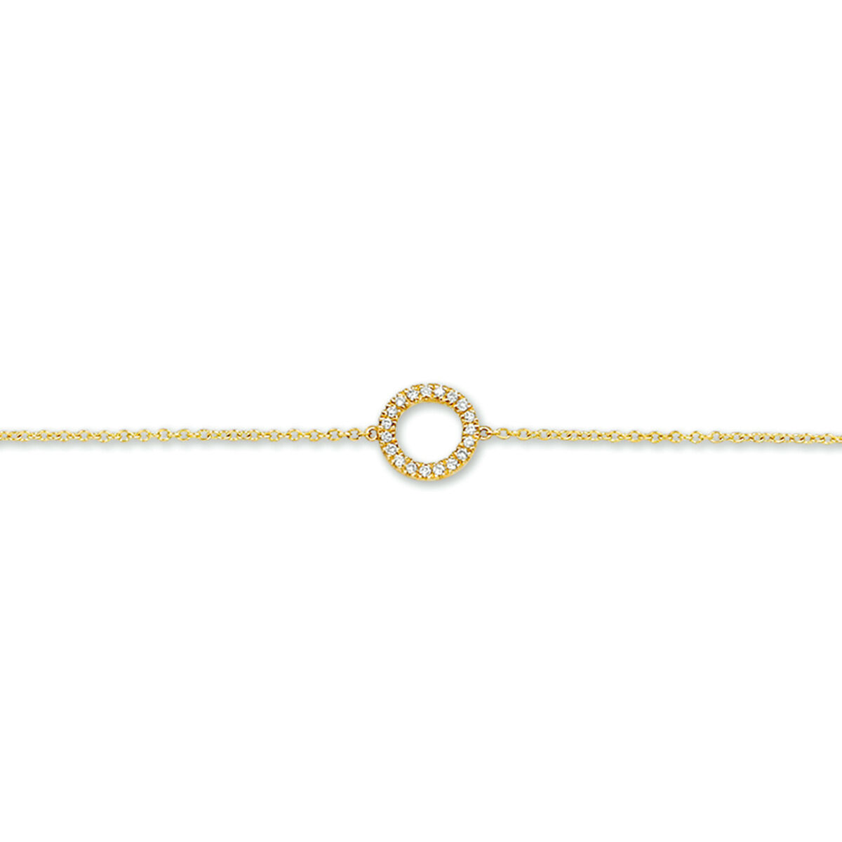 THOJ | 14krt gouden armband met diamant