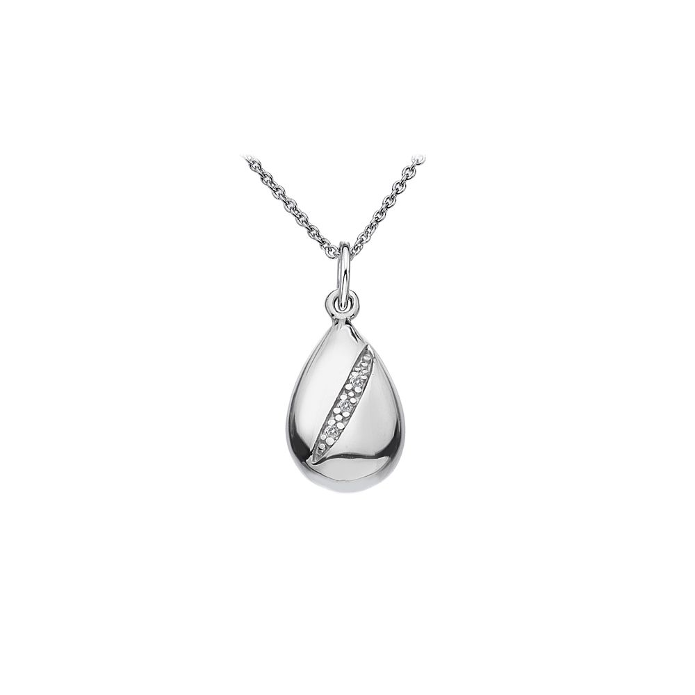 Hot Diamonds Shooting Star Teardrop zilveren collier met hanger
