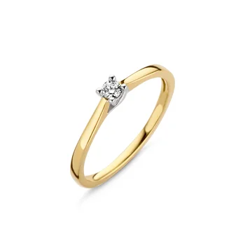 14k BS gwg brill solitair ring