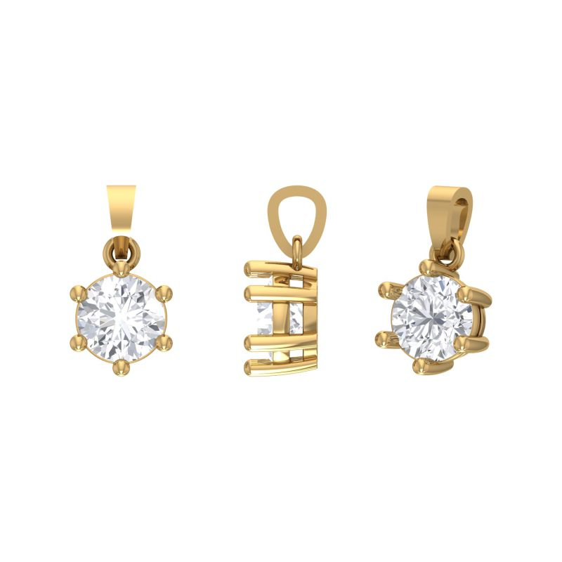 Deze prachtige hanger, modelnummer 514-012-1.00-1-1, valt onder de categorie sieraden en is van het type gouden hanger met LAbgrown diamant met  1 karaat in een 14 karaat gouden ring  Het beste te dragen met een fijne ketting voor een elegante uitstraling. Perfect voor zowel dagelijkse chic als speciale gelegenheden. Voeg een vleugje schittering toe aan elke outfit!