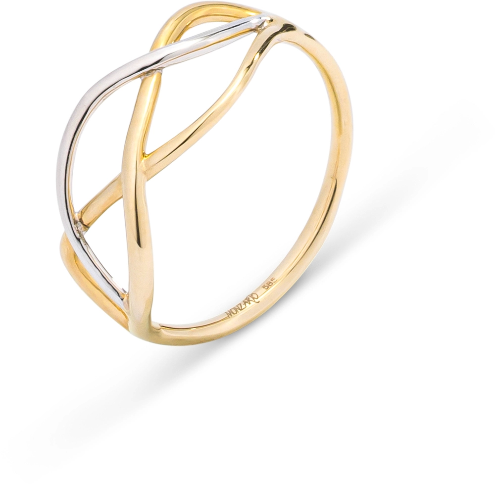 Details van de ring
Merk	Monzario
Model	1384R
Ringmaat	17,25 mm (54)
Afwerking	Glanzend
Materiaal	Bicolor (geel goud met witgoud) 14 krt.