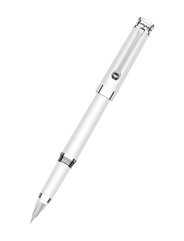 Een Montegrappa Parola pen in witte kleur