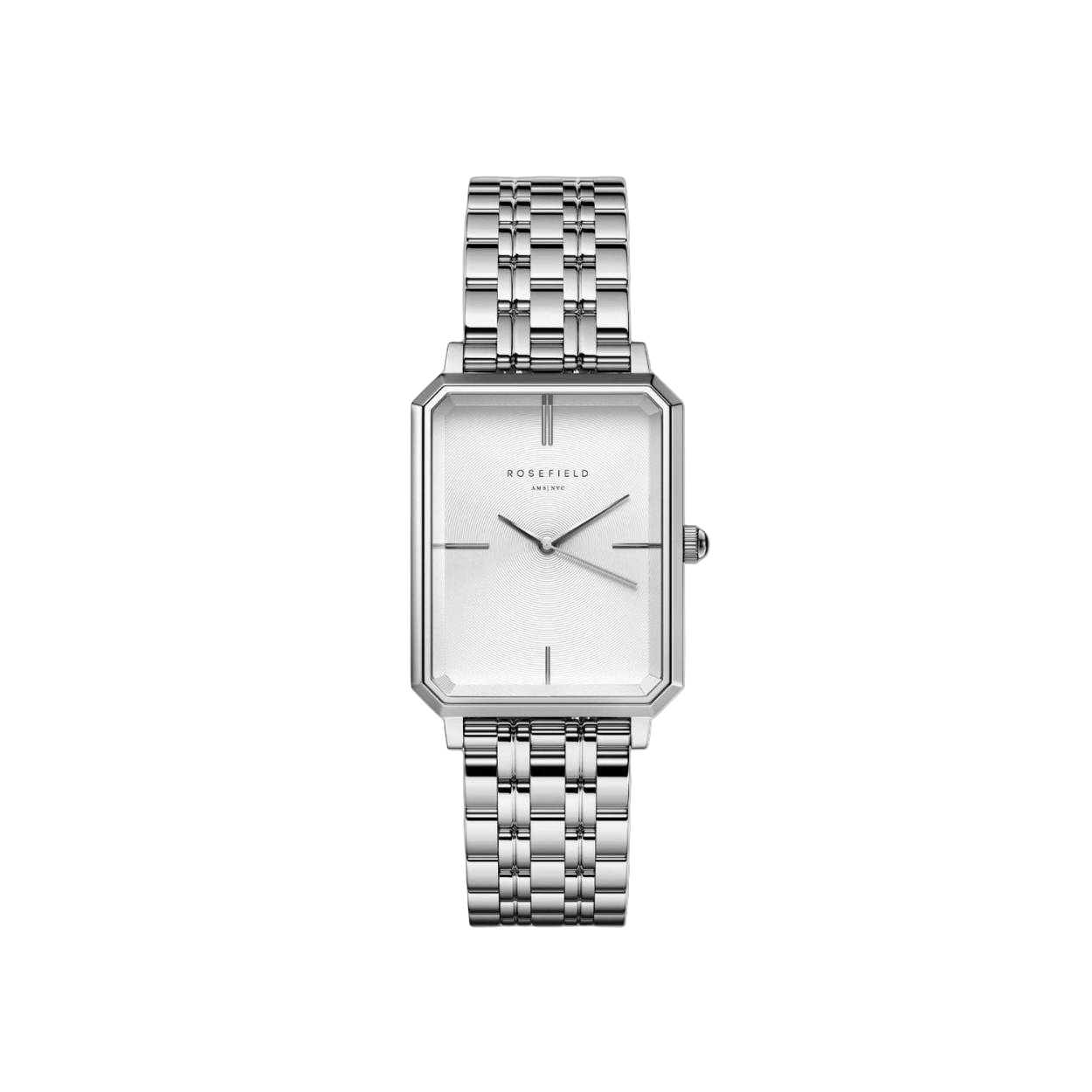Ontdek The Octagon, Rosefield's nieuwste horlogecollectie &mdash; direct een klassieker. Dit bijzondere horloge met achthoekige klok en gepolijste gouden 5-schakel band stralen een elegantie van 1920 elegantie uit en maken dit horloge tot een waar fashion accessoire.