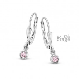 Oorslingers met roze zirconium