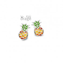 Oorringen ananas multicolor