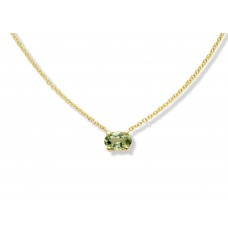 Hanger met beryl inclusief ketting. Dit juweel kan ook gemaakt worden met uw oud goud. Geef 3 gr oud goud en betaal enkel het maakloon van 400&euro;