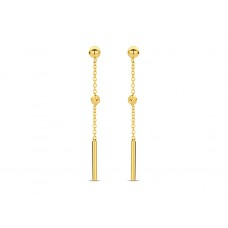 Slingeroorringen geel goud