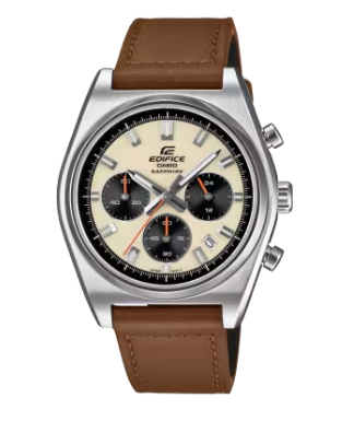 De EDIFICE-motorsportchronograaf is ge&iuml;nspireerd op de klassieke sportwagen. 

De legendarische 3-6-9-lay-out van de inzetwijzerplaat bevat opvallende indexbalken in een klassiek sportief ontwerp. De kleinere diameter van de kast geeft een elegante look van pure snelheid. 

Met een horlogeglas van saffier, roestvrijstalen kast en stevige roestvrijstalen band is dit uurwerk waterbestendig tot 10 bar. 

Deze sportieve, klassieke chronograaf neemt je in een fractie van een seconde mee van informele settings naar zakelijke bijeenkomsten.