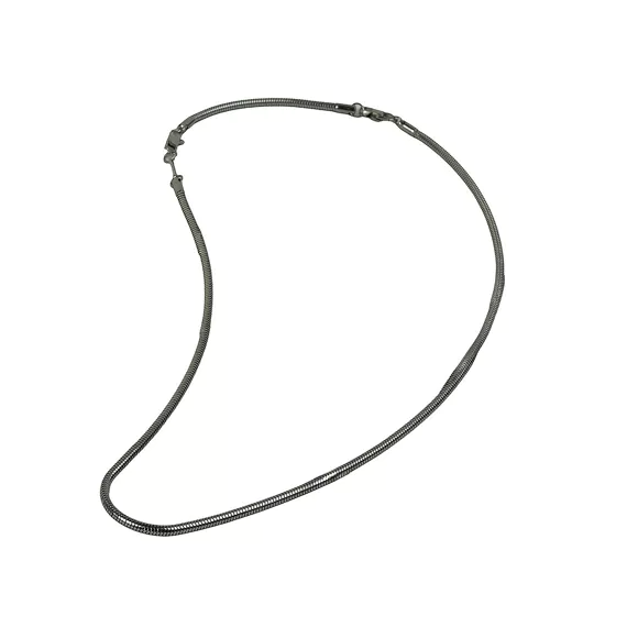 Missa Black (3mm slangenketting) halsketting van het merk Gemini.
De lengte is 54+10 cm.