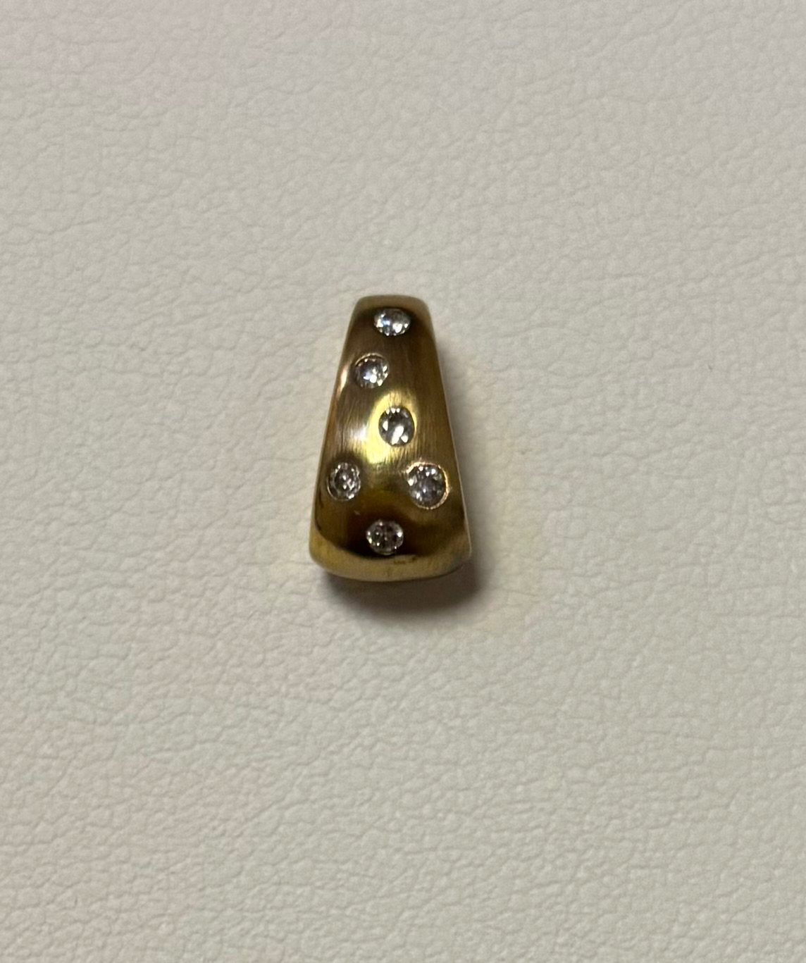 Gouden hanger strooi zetting hanger 0.09ct briljant