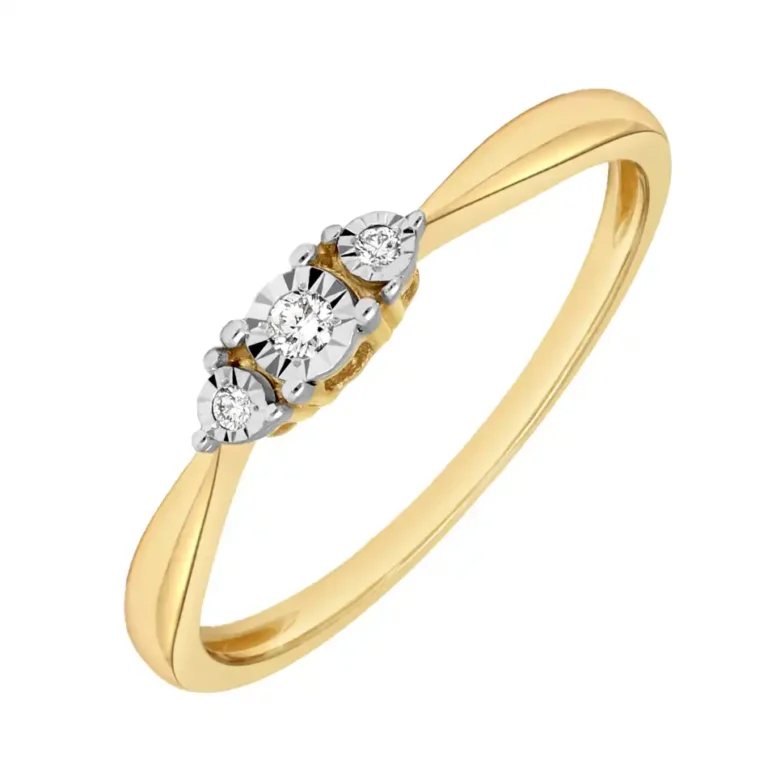 
14Krt GGD Ring 1-0.03 Crt/2-0.02 Crt H SI mt 16.75