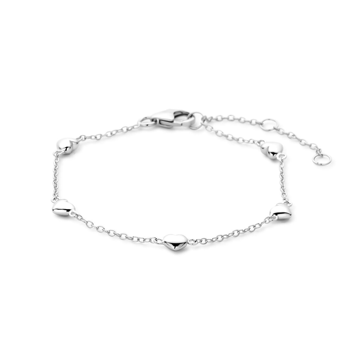 moeder dochter armband hartjes 13-14.5-16cm