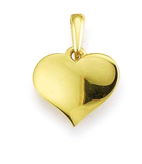 Gouden hanger hart