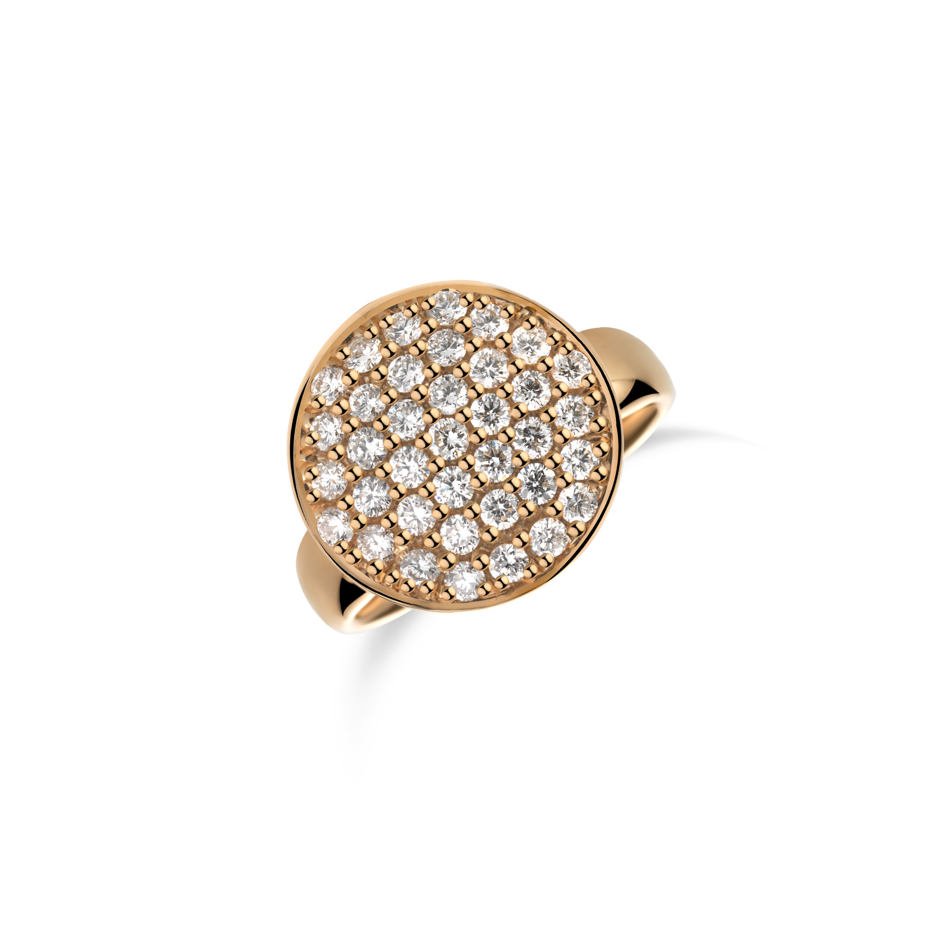 ROMANCE BY R&C GEELGOUDEN RING PILLOW MET DIAMANT