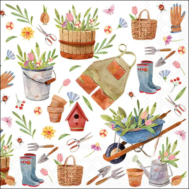 De Napkin 33 Happy Gardening FSC Mix, modelnummer 13315800, valt onder de categorie TOYS_HOBBY_PARTY. Perfect voor feestelijke gelegenheden met een groen tintje. Draag de servet om uw tafelsetting op te fleuren of als decoratief element in uw tuinfeest. Voeg een speelse en milieuvriendelijke touch toe aan elke gelegenheid! Ideaal voor creatief gebruik en duurzame feesten.
