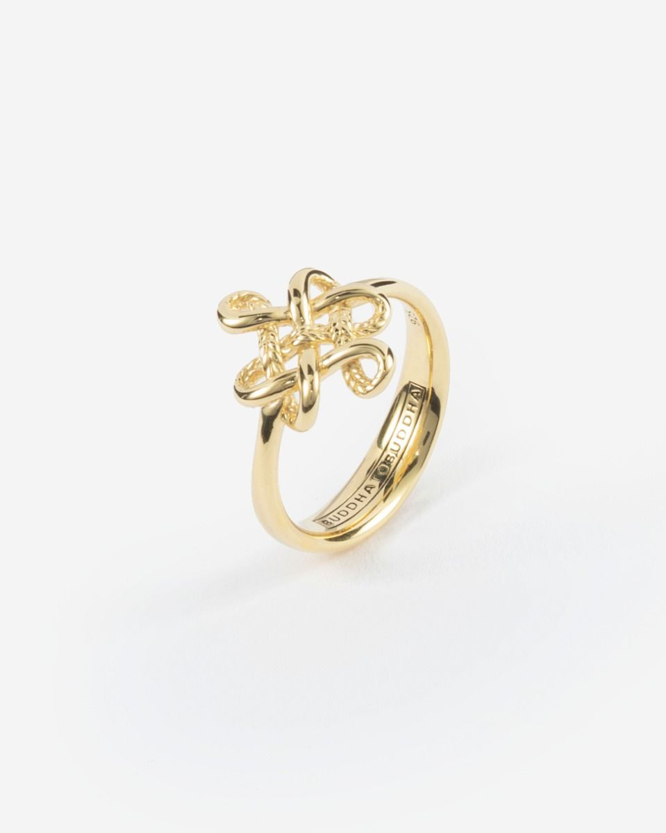 Ring Endless Knot Gold Vermeil