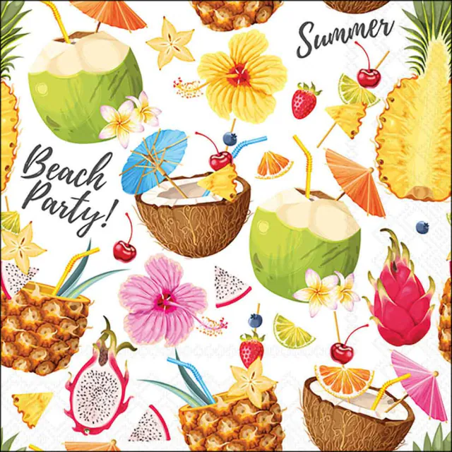 De Napkin 33 Beach party white FSC Mix, modelnummer 13318355, valt onder de categorie TOYS_HOBBY_PARTY. Deze servetten zijn ideaal voor feestelijke gelegenheden en bieden een duurzame keuze dankzij de FSC Mix certificering. Perfect voor zomerse strandfeesten. Drapeer ze speels over tafels of gebruik ze als kleurrijke accenten bij uw tafelsetting. Koop nu en breng flair naar uw feestje!