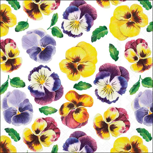 Napkin 33 Lots of pansies modelnummer 13320360 is een feestelijke servet met een bloemenprint, perfect voor elke gelegenheid. Gemaakt van FSC Mix papier; het verenigt duurzaamheid en stijl. Het is ideaal voor feestjes, hobbycreaties of als onderdeel van een themadecor. Combineer met kleurrijk servies voor een vrolijke uitstraling. Categorie: Toys, Hobby & Party.