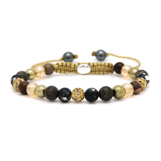 Karma armband, Spiral EMY XS (gold crystal)