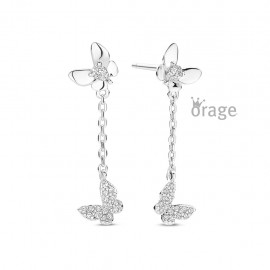 Oorslingers met 2 vlinders