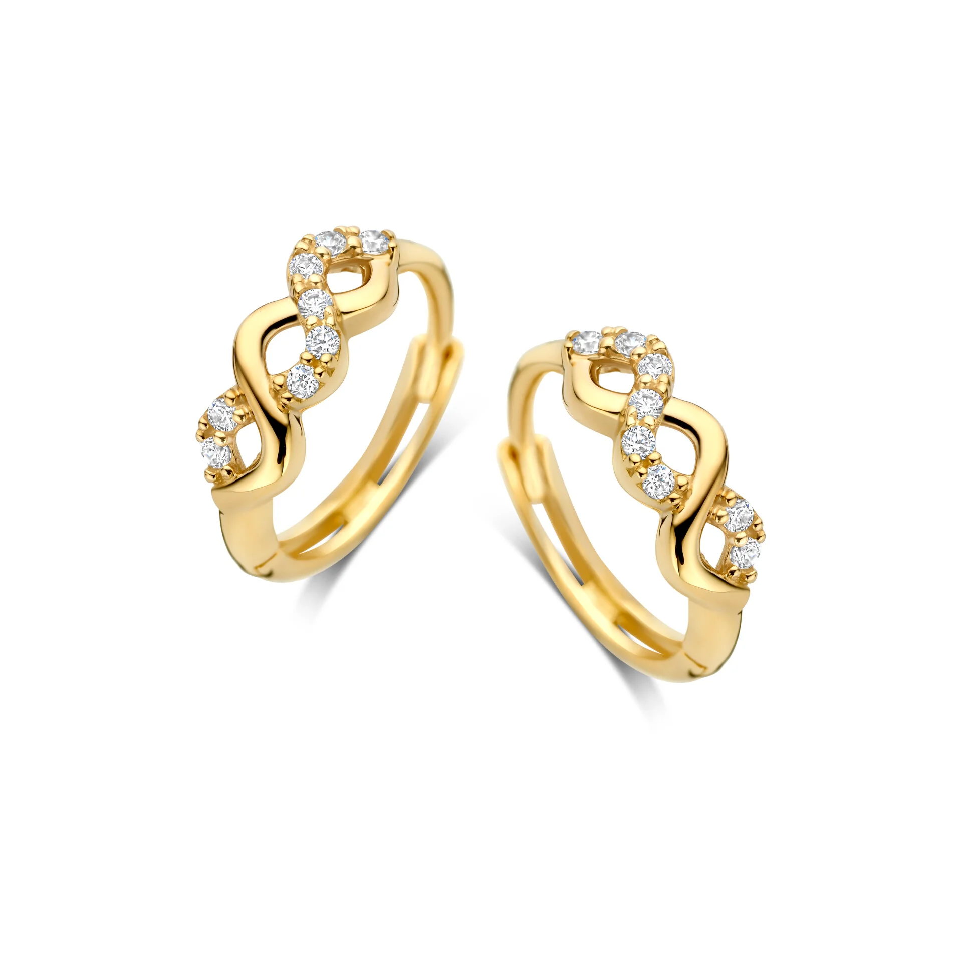 Joy & Julia 250.328.00 Oorringen met Infinity Teken en Zirkonia