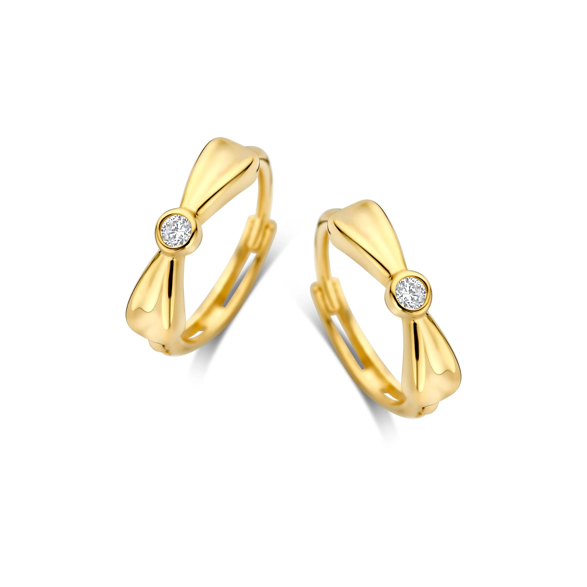 Joy & Julia 250.331.00 Oorringen Cross Over met Zirkonia