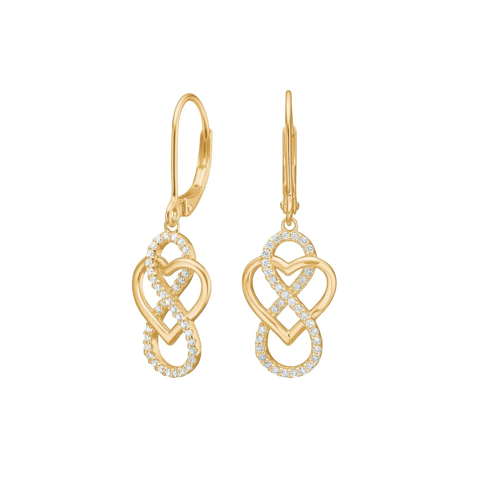 Die vergoldeten Silberohrringe in Herz-Engel-Design sind elegante Creolen. Diese zeitlosen Schmuckst&uuml;cke passen perfekt zu festlichen oder allt&auml;glichen Outfits und verleihen jedem Look einen Hauch von Eleganz und Romantik. Tragen Sie sie mit zur&uuml;ckgebundenem Haar oder einem eleganten Dutt, um die Details hervorzuheben.