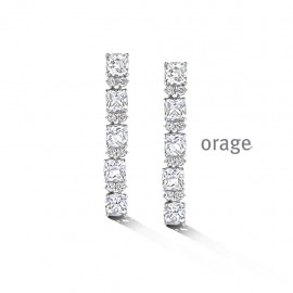 Ooringen met zirconia in zilver van het merk Orage 
