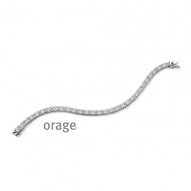 Armband in zilver met zirconia 