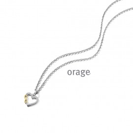 Ketting met hartje infinity in zilver van het merk Orage 