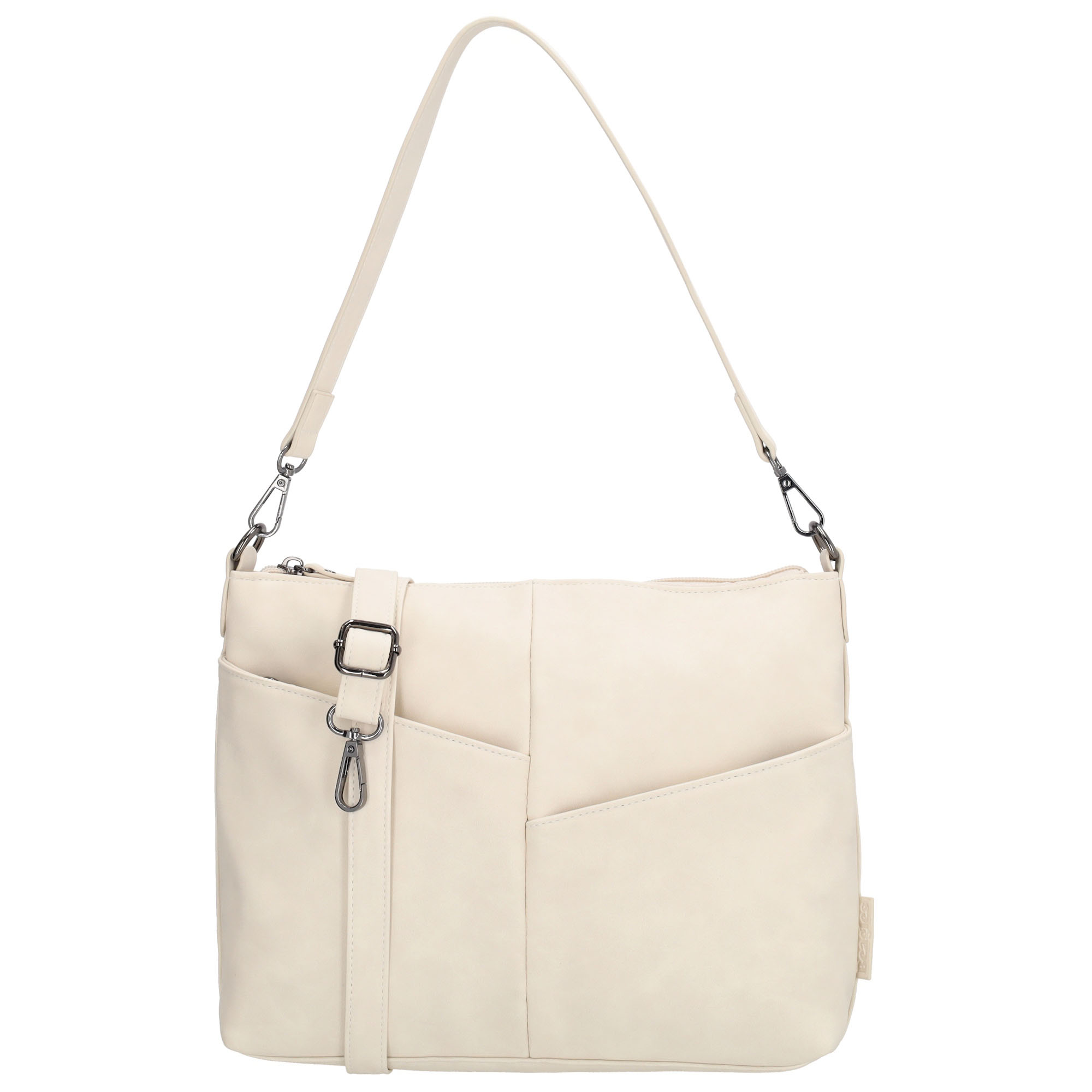 De Beagles Lourenza Schoudertas is een compacte en stijlvolle tas voor dagelijks gebruik. Met zijn praktische indeling is deze tas ideaal voor dagelijks gebruik.

Binnenin vind je een handig telefoonvak en een ritsvak om je essentials netjes en overzichtelijk op te bergen. De tas sluit veilig met een ritssluiting.

Aan de voorkant zitten twee handige ritsvakken voor spullen die je snel wilt pakken, terwijl het achterritsvak perfect is voor kleinere waardevolle items.

De tas heeft een kort afneembaar handvat dat je over de schouder kunt dragen voor een elegante look. Daarnaast wordt de tas geleverd met een lange, afneembare en verstelbare schouderband, zodat je hem ook comfortabel crossbody kunt dragen voor extra gemak.

Kenmerken:

Compacte en stijlvolle schoudertas

Binnenin met telefoonvak en ritsvak

Sluit volledig met een rits

Twee ritsvakken aan de voorkant en een achterritsvak

Kort afneembaar handvat voor over de schouder

Inclusief lange, afneembare en verstelbare schouderband voor crossbody gebruik