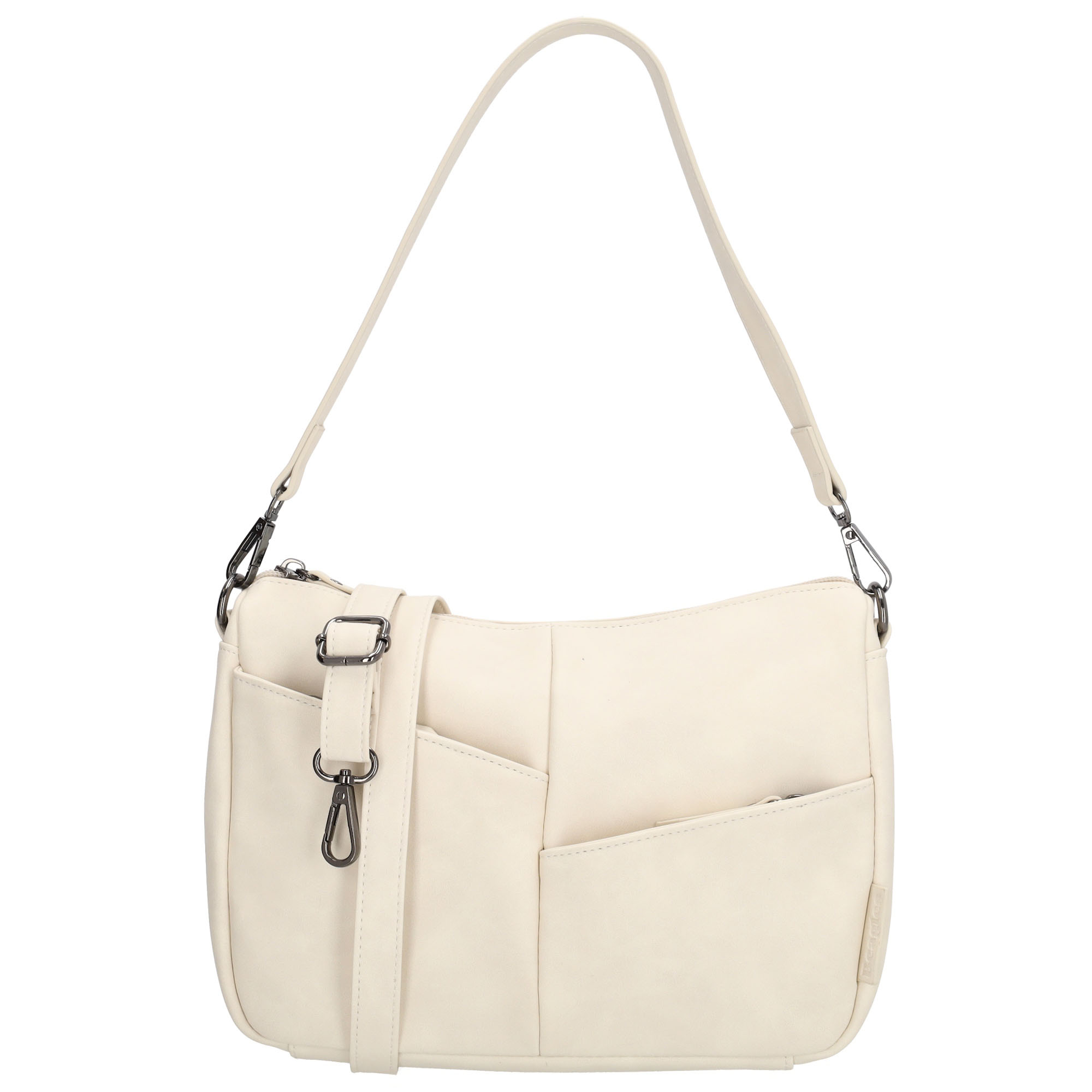 De Beagles Lourenza Schoudertas is een functionele en compacte tas met een slimme indeling en een moderne uitstraling. Dankzij de combinatie van meerdere vakken en twee schouderbanden is deze tas perfect voor dagelijks gebruik.

Aan de binnenkant vind je een ritsvak en een apart telefoonvak om je spullen overzichtelijk op te bergen. Aan de voorkant zitten twee ritsvakken en ook aan de achterkant bevindt zich een extra ritsvak &ndash; ideaal voor spullen die je snel bij de hand wilt hebben.

De tas is voorzien van een korte schouderband die afneembaar is, maar niet verstelbaar. Daarnaast wordt er een lange, verstelbare en afneembare schouderband meegeleverd, zodat je de tas ook comfortabel crossbody kunt dragen.


Kenmerken:
&bull; Binnenvak met rits en apart telefoonvak
&bull; Twee ritsvakken aan de voorkant
&bull; Ritsvak aan de achterkant
&bull; Afneembare korte schouderband
&bull; Verstelbare en afneembare lange schouderband