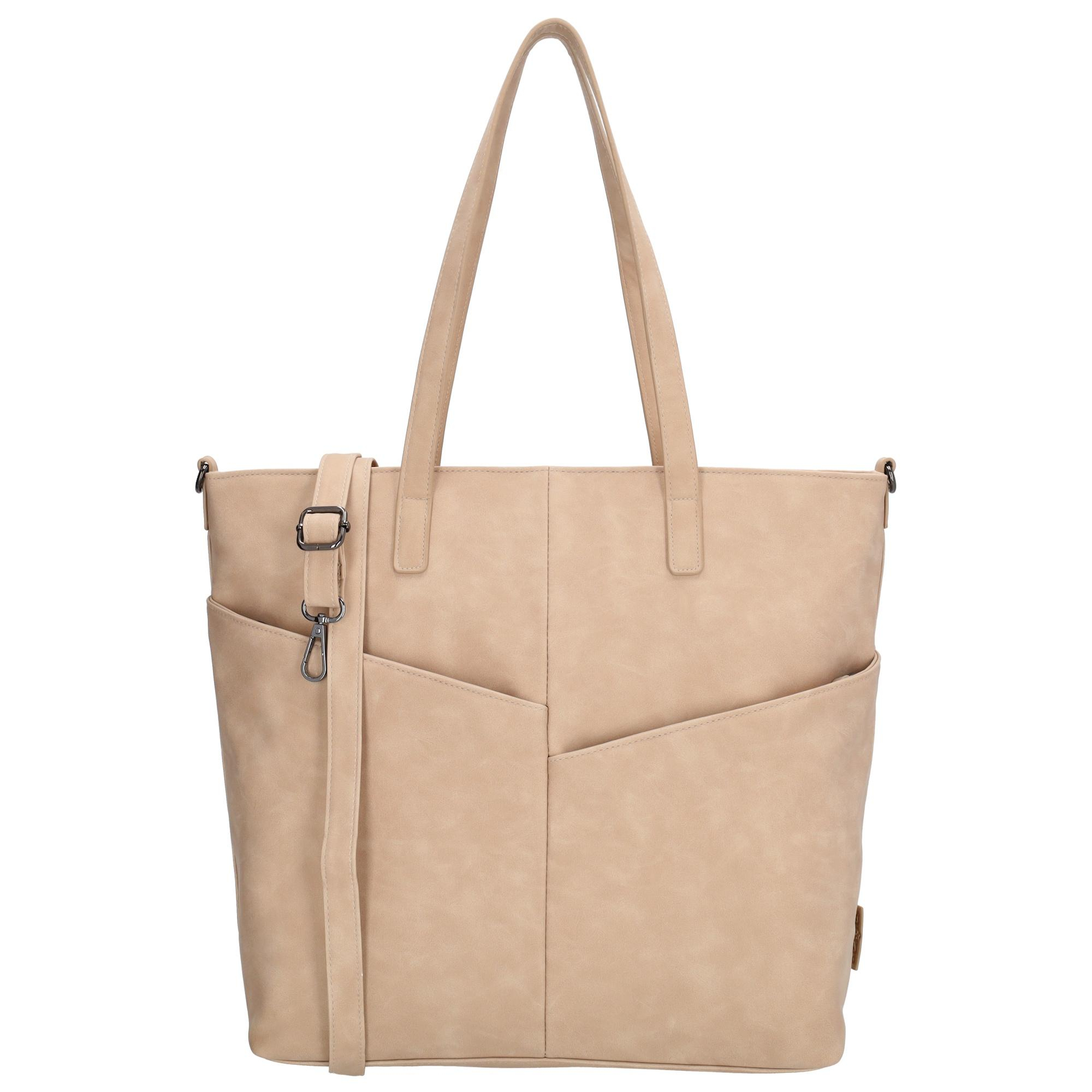 De Beagles Lourenza Shopper is een praktische en stijlvolle tas voor dagelijks gebruik. Deze ruime shopper is ideaal voor werk, winkelen of een dagje uit en biedt volop ruimte om je spullen overzichtelijk mee te nemen.

De tas heeft aan de binnenkant twee insteekvakken en een ritsvak, en sluit veilig af met een ritssluiting. Aan de voorkant zitten twee handige ritsvakken voor spullen die je snel bij de hand wilt hebben, terwijl het achterritsvak perfect is voor kleinere waardevolle items.

De shopper heeft twee stevige handvatten om comfortabel over de schouder te dragen. Daarnaast wordt hij geleverd met een verstelbare en afneembare schouderband, zodat je de tas ook crossbody kunt dragen voor extra gemak en draagcomfort.

Kenmerken:

Ruime shopper met stijlvol design

Binnenkant met twee insteekvakken en een ritsvak

Sluit volledig met een rits

Twee ritsvakken aan de voorkant en een achterritsvak

Twee handvatten om over de schouder te dragen

Inclusief verstelbare en afneembare schouderband voor crossbody gebruik