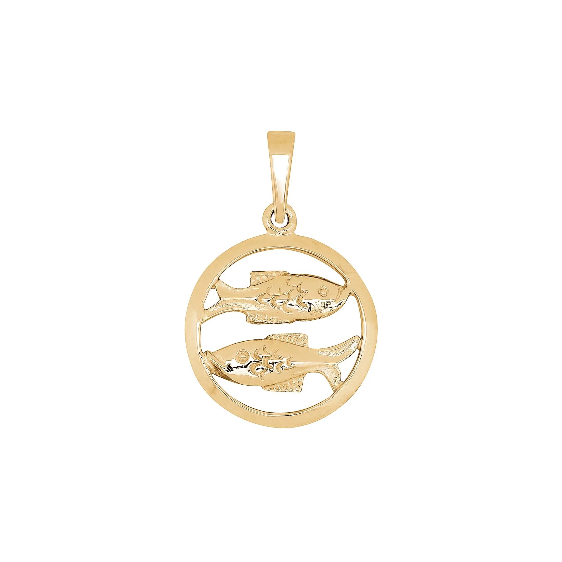 Der Siersb&oslash;l 8kt. Anh&auml;nger Fische 12mm, ist ein hochwertiger Schmuckanh&auml;nger aus 8 Karat Gold. Tragen Sie ihn an einer eleganten Kette in Ihrer bevorzugten L&auml;nge, um Ihrem Outfit einen Hauch von Eleganz zu verleihen. Perfekt f&uuml;r Alltag und besondere Anl&auml;sse.