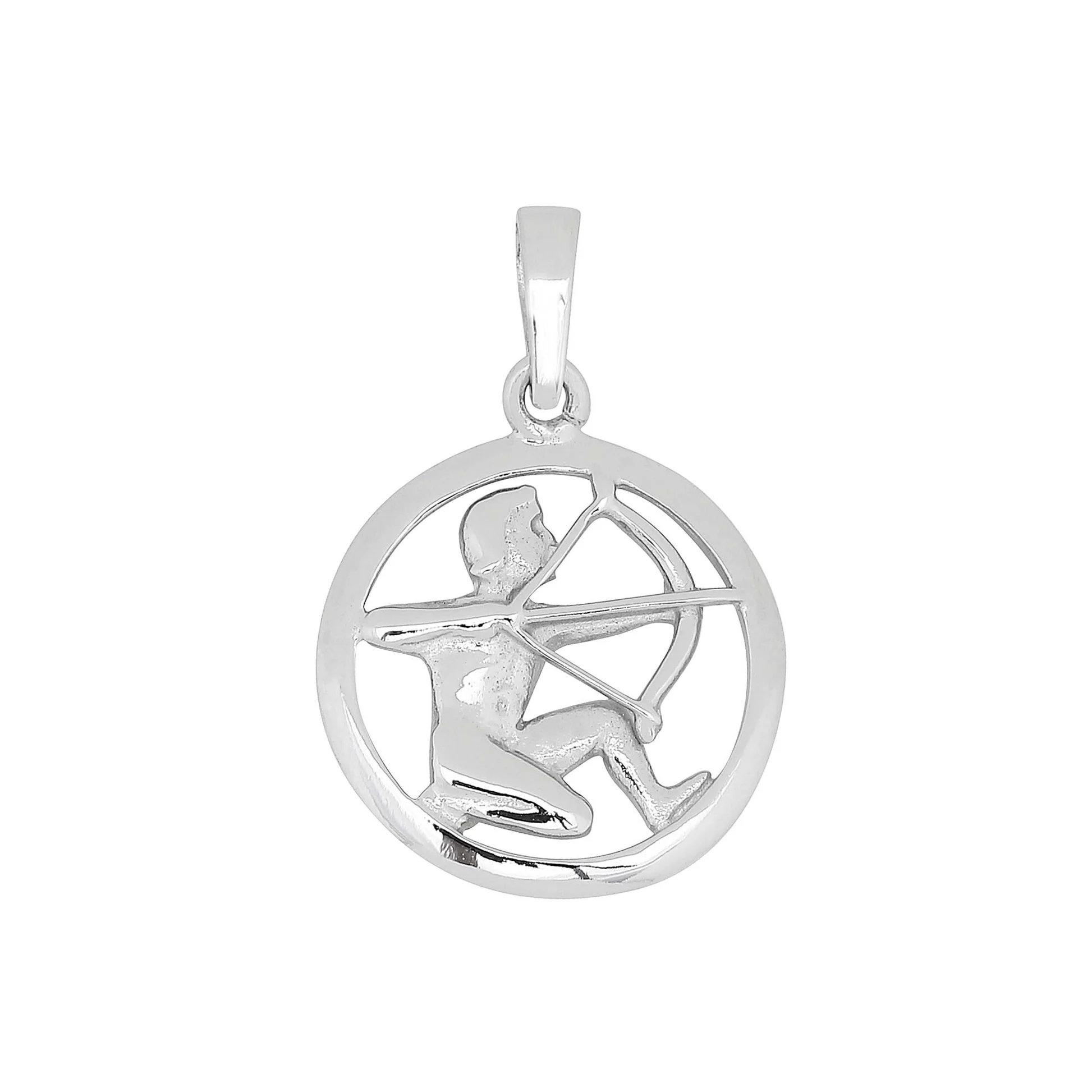 Der Silberanh&auml;nger Sch&uuml;tze 15mm, ist ein stilvolles Schmuckst&uuml;ck. Tragen Sie diesen eleganten Anh&auml;nger an einer feinen Silberkette, um Ihrem Outfit eine pers&ouml;nliche Note zu verleihen. Ideal f&uuml;r astrologiebegeisterte Sch&uuml;tzen oder als besonderes Geschenk f&uuml;r geliebte Menschen. Perfekt f&uuml;r den t&auml;glichen Gebrauch.