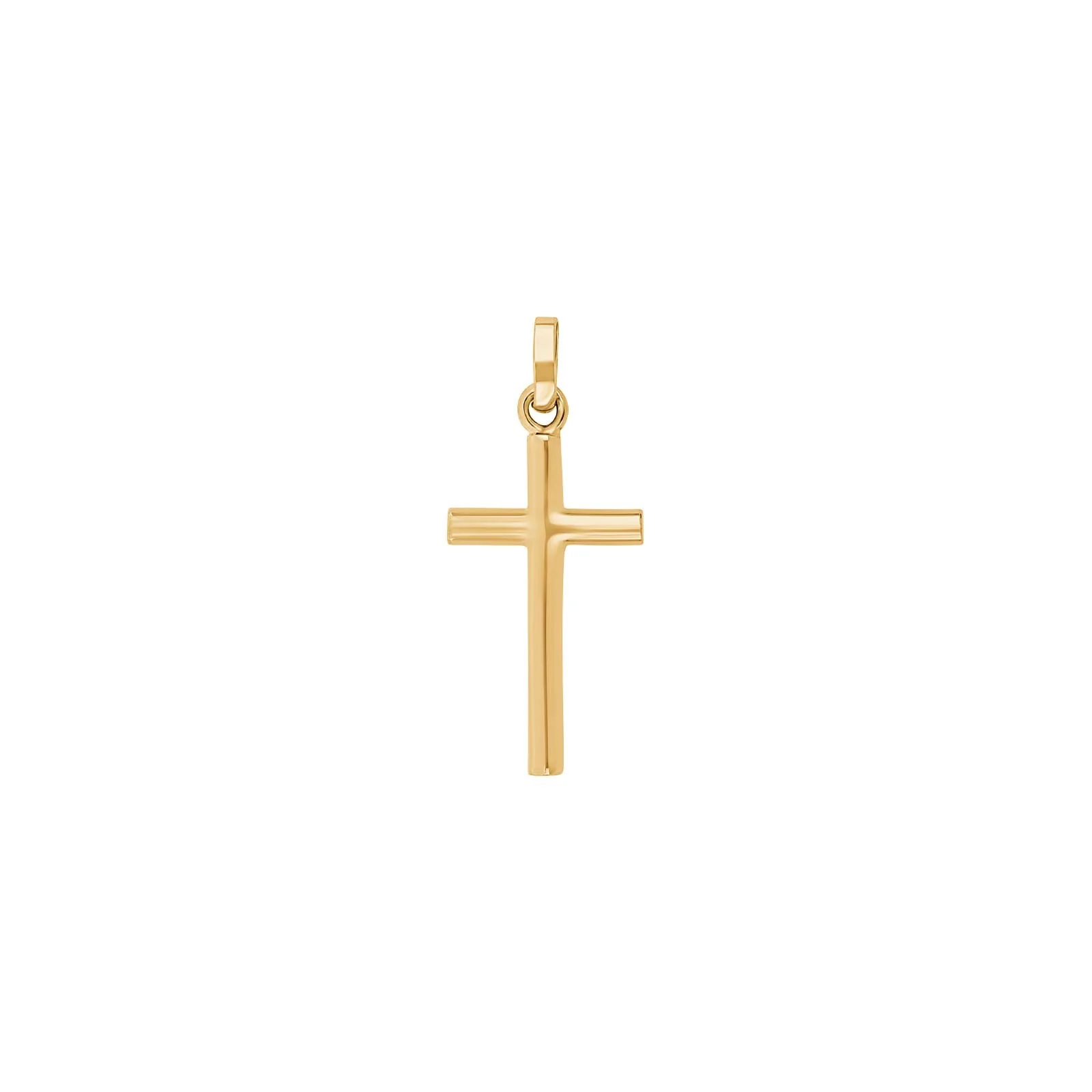 Das 8kt. Goldkreuz 15mm, ist ein eleganter Anh&auml;nger aus 8-kar&auml;tigem Gold. Die zarte Kreation eignet sich perfekt als Symbol des Glaubens. Ideal f&uuml;r das t&auml;gliche Tragen an einer zarten Goldkette oder in Kombination mit anderen Anh&auml;ngern f&uuml;r einen modernen Look. Ein klassisches Schmuckst&uuml;ck f&uuml;r jede Gelegenheit.