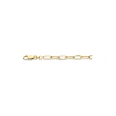 Fjory - 14kt geelgouden anker armband met zilveren kern, 18cm 4.5mm - 40-ANK04,518