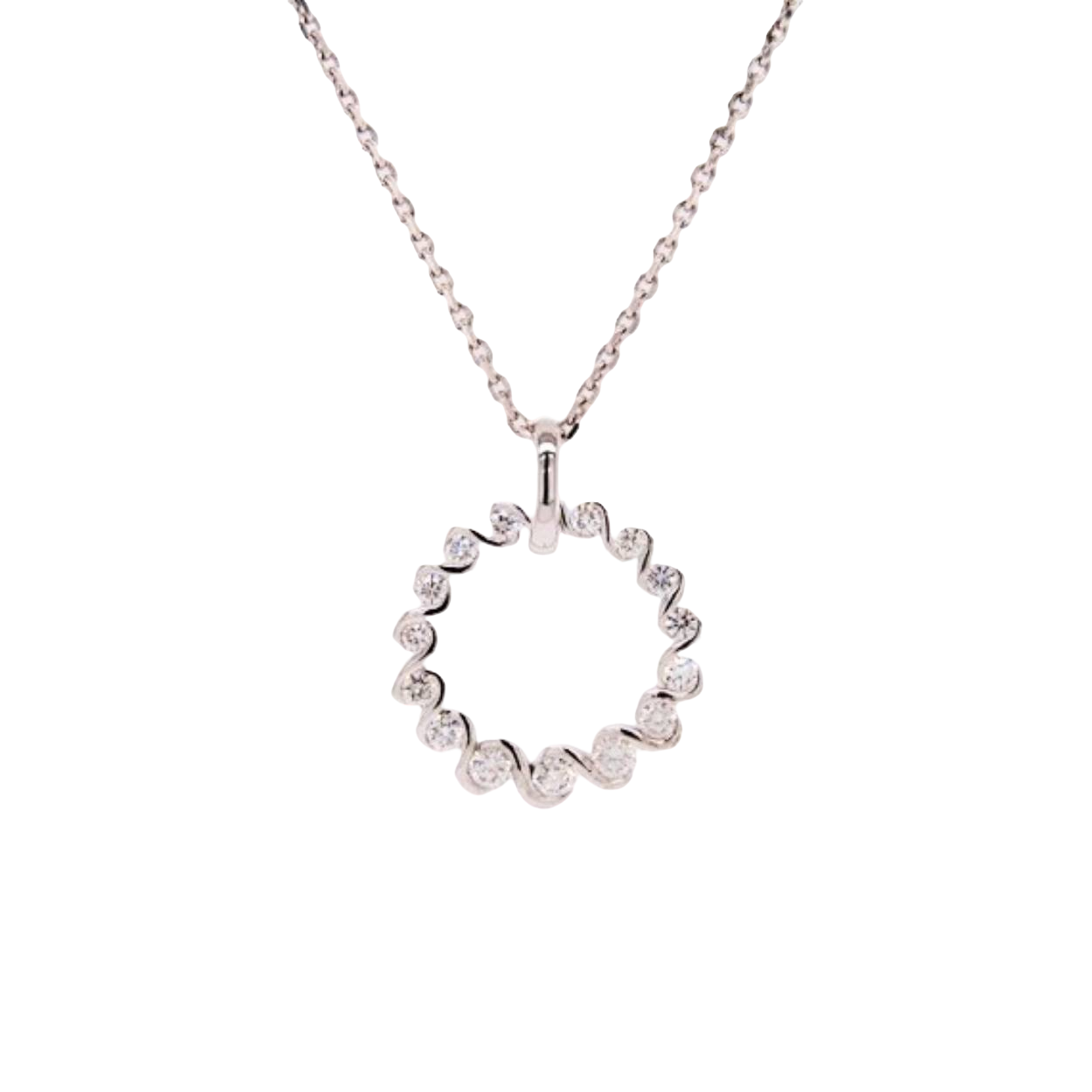 14krt gouden hanger met diamant